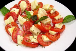 receta ensalada de tomate y queso
