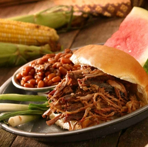 receta Sándgüich de cerdo desmigado