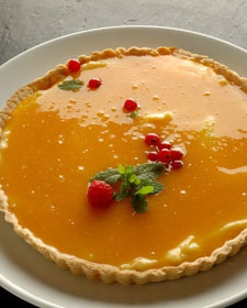 receta Yema en tarta