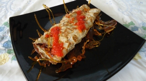 receta TORTILLA DE PERAS EN CESTA DE CARAMELO