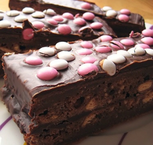 receta Brownie con Lacasitos