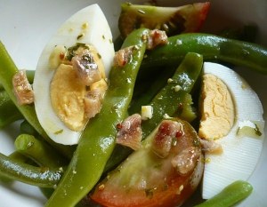 receta Judías verdes con vinagreta tártara