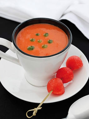 receta Gazpacho de sandía a la albahaca