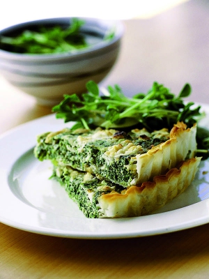 receta Tarta de espinacas y queso feta
