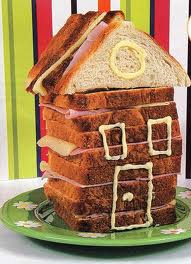 receta Casita de sándwiches