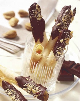 receta Barquillos de chocolate