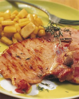 receta Chuletas de Sajonia con manzanas