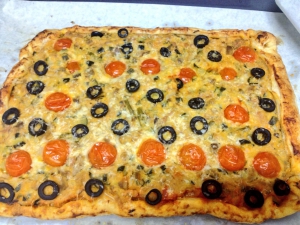 receta Pastel de calabacín y cherry