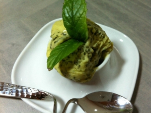 receta Helado de albahaca
