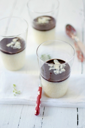 receta Perlas con chocolate a la lima
