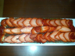receta Bizcocho borracho con frutas del bosque