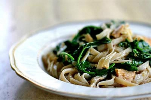 receta Espagueti con rúcula