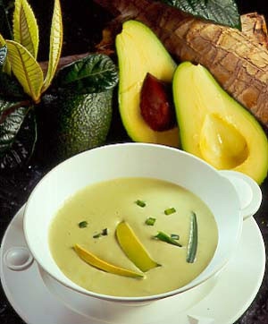 receta Gazpacho de aguacate con hortalizas