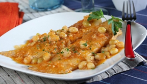receta Raya en salsa