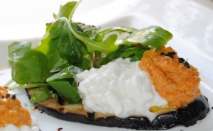 receta Berenjena a la parrilla con Cottage