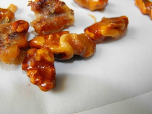 receta Nueces caramelizadas con miel
