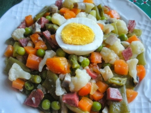 receta menestra con jamon
