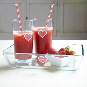 receta Granizado de papaya y fresa