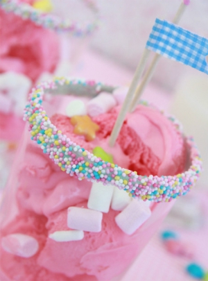 receta Helado de chicle