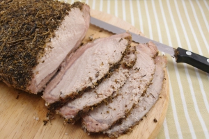 receta Lomo a la sal en el microondas