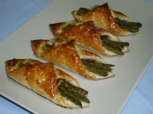 receta esparragos en hojaldre
