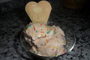receta HELADO DE TURRÓN  CON CRUJIENTE DE CHOCOLATE.