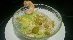 receta COPA DE GAMBA Y AGUACATE