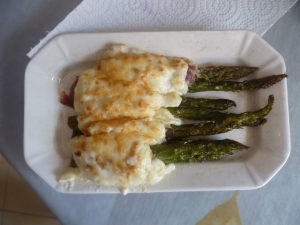 receta ESPARRAGOS GRATINADOS