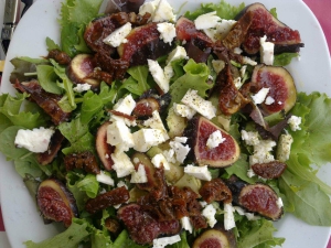 receta ensalada de higos con queso tierno