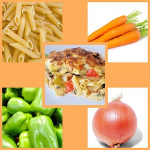 receta MACARRONER GRATINADOS CON VERDURAS