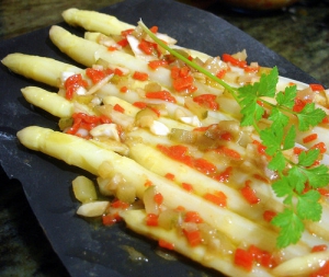 receta esparragos a la vinagreta