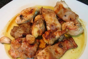 receta conejo al ajillo