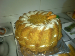 receta Bizcocho de zanahoria sanote