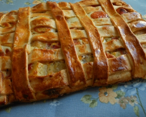 receta Empanada de patatas, bacon y huevos