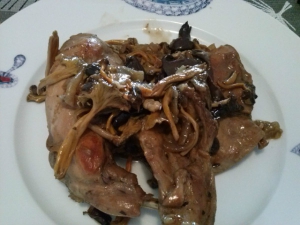 receta Conejo con Camagrocs y Cames de Perdiu