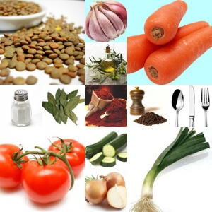receta LENTEJAS CON PICADILLO