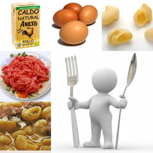 receta SOPA DE CARACOLAS CON ALBONDIGUILLAS