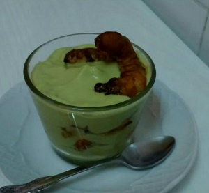receta Crema de aguacate con gambas