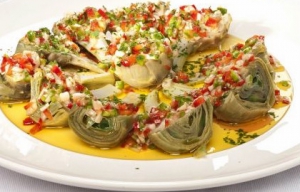 receta Alcachofas a la Vinagreta