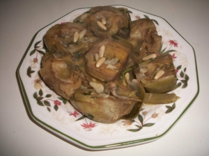 receta Alcachofas yaya Carmen