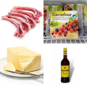 receta COSTILLAS DE CORDERO CON FRUTOS SECOS