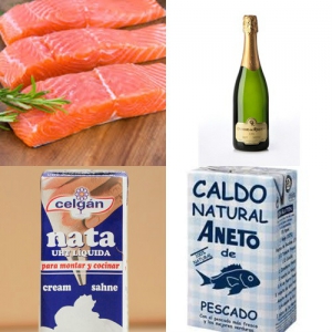 receta SALMON CON SALSA DE CAVA