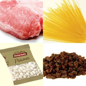 receta DADOS DE LOMO SALTEADOS CON PASTA