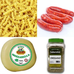 receta ESPIRALES CON CHORIZO