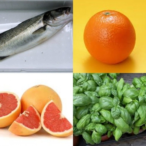 receta LUBINA A LA PARRILLA CON CITRICOS