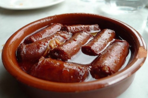 receta Chorizos al Vino