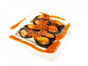 receta Mejillones al vapor con salsa de tomate picantona
