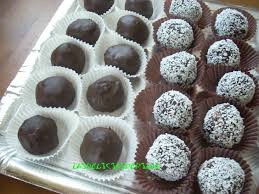 receta Bolitas de coco y chocolate
