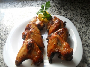 receta ALITAS DE POLLO A LA MIEL