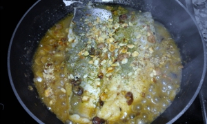 receta Merluza en salsa de avellanas